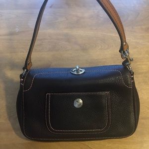 Coach brown leather purse
